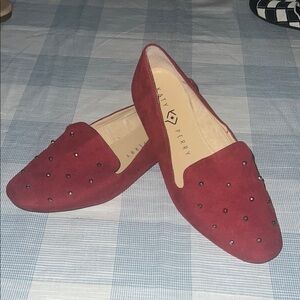 Katy Perry Collections Red Studded Flats